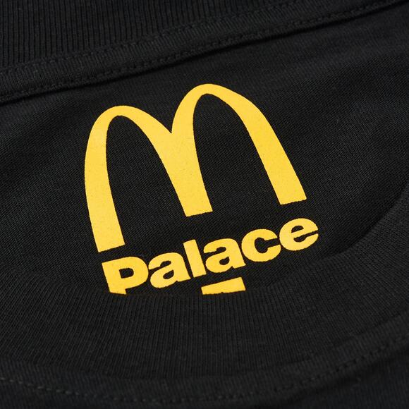 McDonald's x Palace Collaboration T-Shirt, Black w/ Yellow "M" Logo, Size Small - Picture 2 of 4
